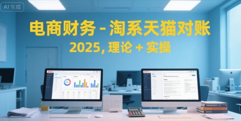 电商财务-淘系天猫对账2025,理论+实操-优优云网创