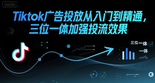 Tiktok广告投放从入门到精通,三位一体加强投流效果-优优云网创