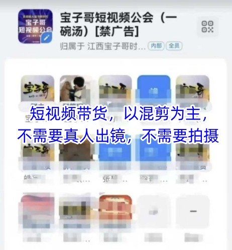 宝子哥头部团队短视频带货,以混剪为主,不需要真人出镜,不需要拍摄【更新6月】-优优云网创